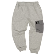 [キッズ]１０分丈パンツフラップポケット　グレー