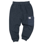 [キッズ]１０分丈パンツフラップポケット　ネイビー