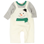 フリースドッキングサロペット ホワイト