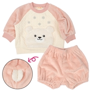 [ベビー]アニマルポケット ピンク