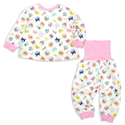 [ベビー]どっちも前だよパジャマ　アンパンマン　ピンク