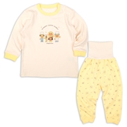 [ベビー]長袖パジャマ　アンパンマン　クリーム
