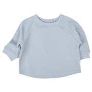 はじめてセパレートトップス　ワッフル　サックス