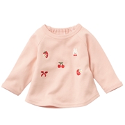 はじめてセパレートトップス　刺しゅう　ピンク