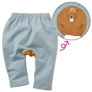 モンキーパンツ　パイルアニマル　サックス