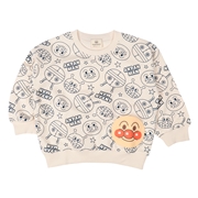 [ベビー]総柄スウェットシャツ　アンパンマン　アイボリー