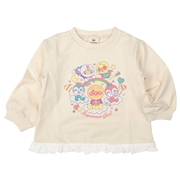 [キッズ]集合柄スウェットシャツ　アンパンマン　アイボリー