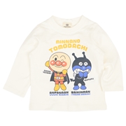 [ベビー]長袖Ｔシャツ　アンパンマン　アイボリー