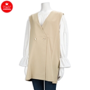 キャンディスリーブジレセット　ベージュ