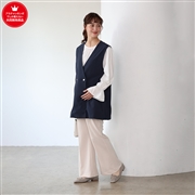 キャンディスリーブジレセット　ネイビー