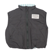 [ベビー]中綿ベスト　PCHY チャコールグレー