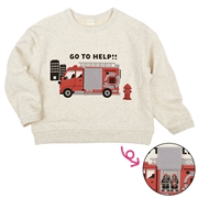 [キッズ]長袖　トレーナー　パタパタ　グレー