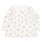 [キッズ]長袖　Ｔシャツ　総柄　ピンク