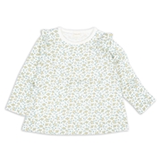 [キッズ]長袖　Ｔシャツ　総柄　イエロー