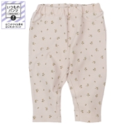 [ベビー]いつものパンツ　７分丈　ニットツイル　柄　ピンク