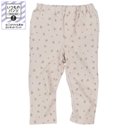 [キッズ]いつものパンツ　７分丈　ニットツイル　柄　ピンク