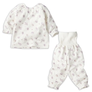 [ベビー]お着替え応援　長袖パジャマ　かぶり　アニマル　アイボリー