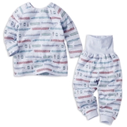 [キッズ]お着替え応援　長袖パジャマ　かぶり　電車　サックス