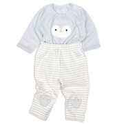 [ベビー]はじめての　長袖パジャマ　ロンパース　ペンギン