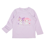 [キッズ]長袖Ｔシャツ　マイメロ×クロミ パープル