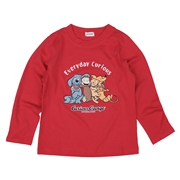 [キッズ]長袖Ｔシャツ　おさるのジョージ レッド