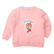 [キッズ]ニットキルトスウェットシャツ　アンパンマン ピンク