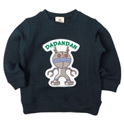 [ベビー]ニットキルトスウェットシャツ　アンパンマン ネイビー