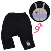 おしりアップリケパンツ　アンパンマン ブラック