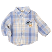 [ベビー]シャツ　アンパンマン　サックス