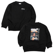 [130~150cm]スウェットシャツ　ＭＩＫＡＳＡ×ハイキュー　ブラック