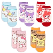 [お楽しみ袋]ソックス５足組セット　サンリオ　ピンク[入荷案内受付中]