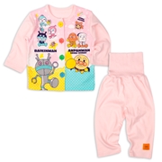 [ベビー]お着替え応援パジャマ　アンパンマン　ピンク
