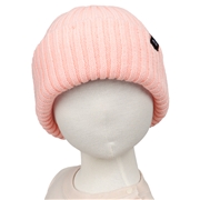 [48~54cm]ニット帽　ワンカラー　ピンク