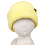 [48~54cm]ニット帽　ワンカラー　イエロー