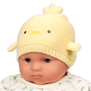 [36~46cm]ニット帽　アニマル　イエロー