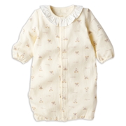 長袖ドレスオール　ふんわりやわらか　クリーム