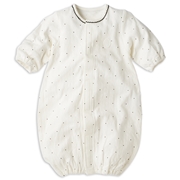 お着替え簡単　なでて留めるササッとドレス　アイボリー