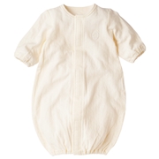 お着替え簡単　なでて留めるササッとドレス　ベージュ