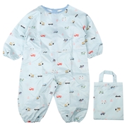 長袖砂場着　はっ水加工　サックス