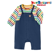 【SALE】[ベビー] カバーオール ネイビー[ミキハウス　ホットビスケッツ]