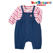 【SALE】[ベビー] カバーオール ネイビー[ミキハウス　ホットビスケッツ]