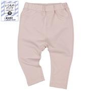 [ベビー]いつものパンツ10分丈  裏毛　レギュラー　無地 ピンク