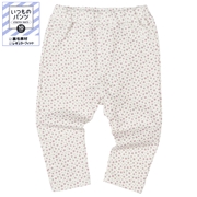 [ベビー]いつものパンツ10分丈  裏毛　レギュラー　柄 ピンク