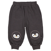 [ベビー]１０分丈パンツ　ワッフル　ブラック