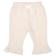 [ベビー]８分丈パンツ　裾フリル　アイボリー