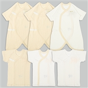 新生児肌着６点スナップ半袖・七分袖　メリー