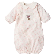 長袖ドレスオール　やわらか　ディズニー　ピンク