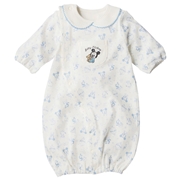 長袖ドレスオール　やわらか　ディズニー　サックス