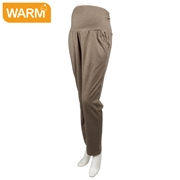 ウール調スリムテーパードパンツ　ベージュ