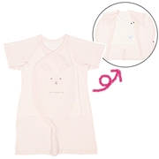 半袖　ドレスオール　肌着付　ピンク